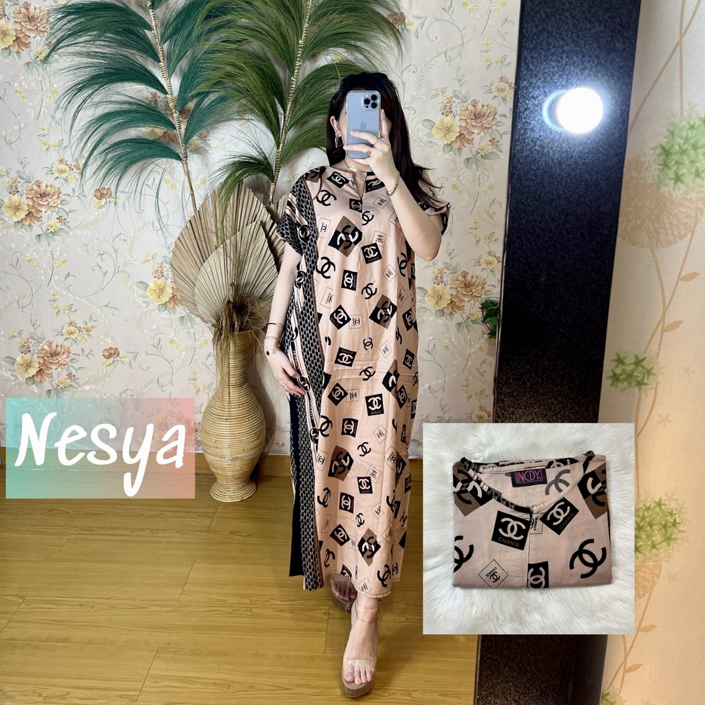 PART1 NCDY HOMEWEAR DASTER PANJANG SEMATA KAKI LD 130cm BUSUI FRIENDLY JUMBO-Nesya