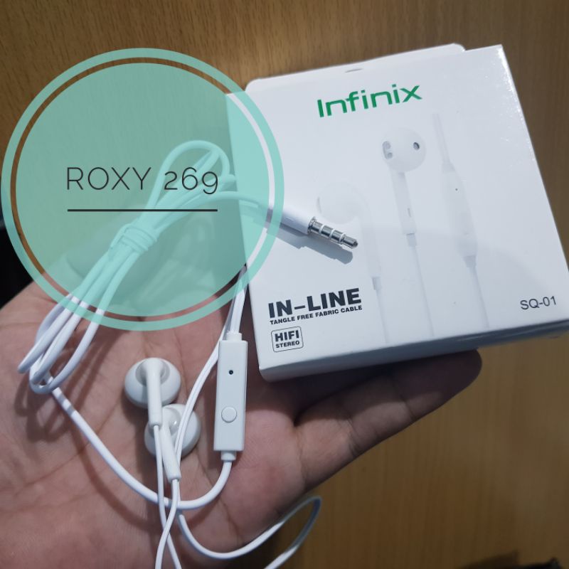 Headset Infinix Earphone Handfree Handset Earphones Hetset Hedset Hp Infinik Smart Play Hot Note