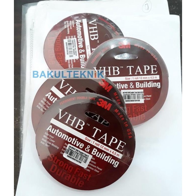 

Isolasi Dobel Tape 3M VHB 12mm X 4.5meter Original 3M PROMO MURAH