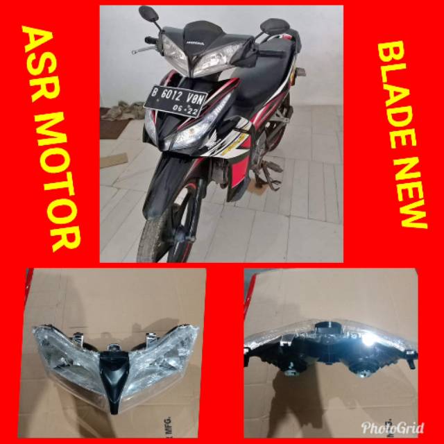 Reflektor lampu depan honda blade new