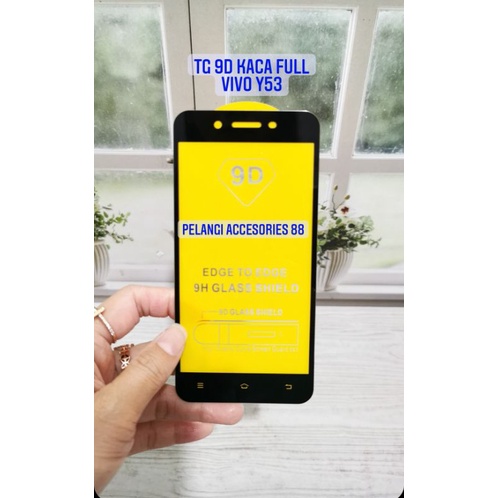 TEMPERED GLASS VIVO Y53 2017 ANTIGORES FULL LEM FULL COVER 9D ANTI GORES KACA