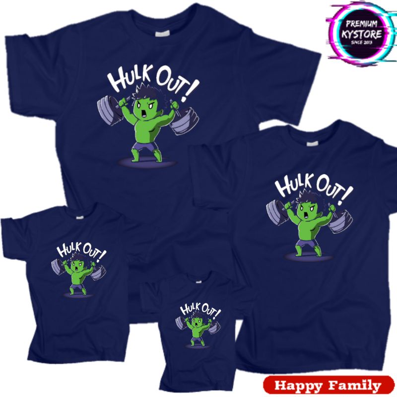 kaos anak pria motif hulk Edisi Famili Combad 30s S,M,L,XL,XXL