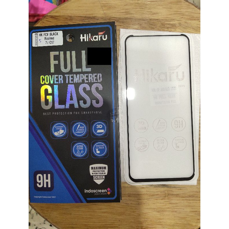 Anti Gores Hikaru Realme C17/7i , 7/7Pro, C2, C11,C12/C15, C3/5/5i, 5Pro, 3/3pro, X/X2 pro Tempered 