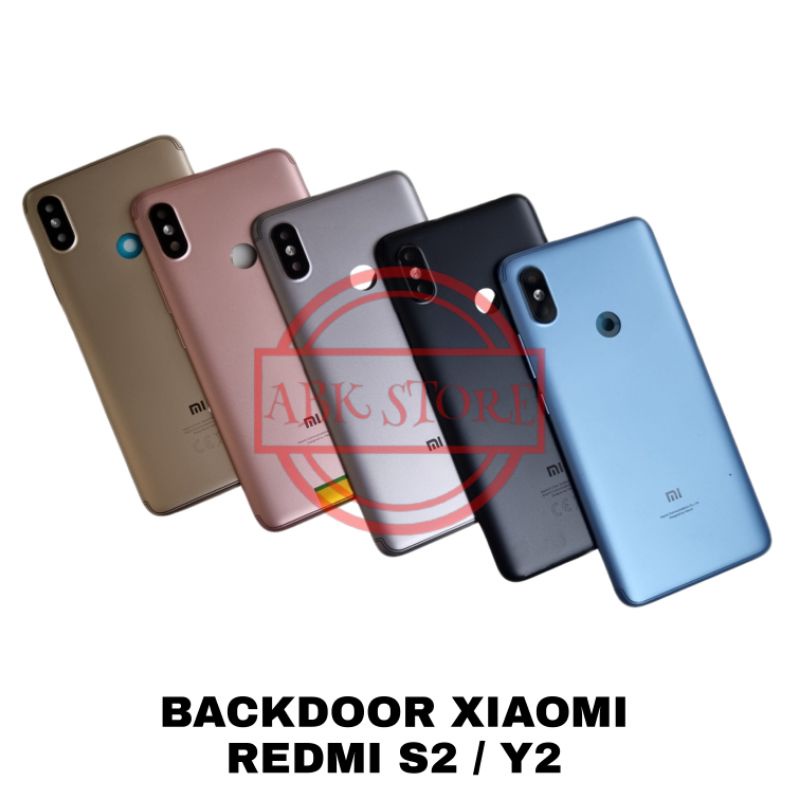 TUTUP BELAKANG BACKDOOR BACKCOVER BACK CASING HOUSING XIAOMI REDMI S2 / Y2 ORI