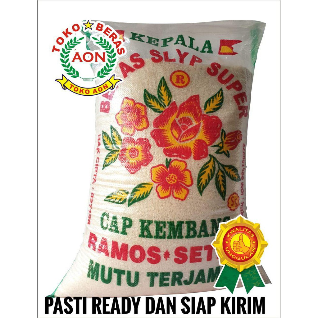 Beras Cap Bunga 20kg 25kg Slyp Super Premium Indonesia