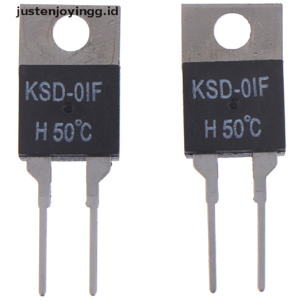 2pcs / Set Sensor Thermostat Suhu KSD-01F 50 Degc