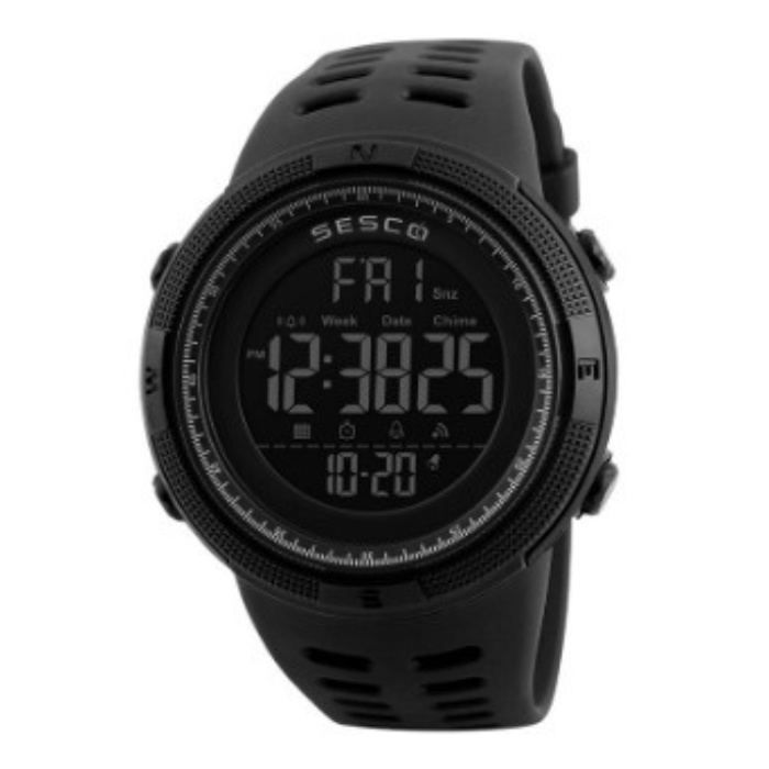 JAM TANGAN PRIA DIGITAL SESCO 1251BK ANTI AIR 50M / JAM TANGAN BAGUS / JAM TANGAN TAHAN AIR