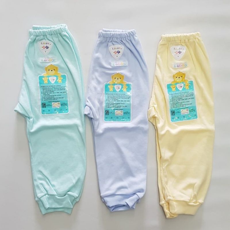 LIBBY Celana Panjang Polos Warna isi 3 pcs