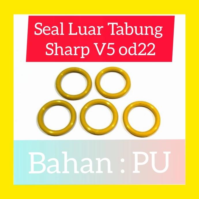 +++++] Seal luar Tabung sharp V5 od22 bahan PU - Sil Tabung V5 - seal sharp