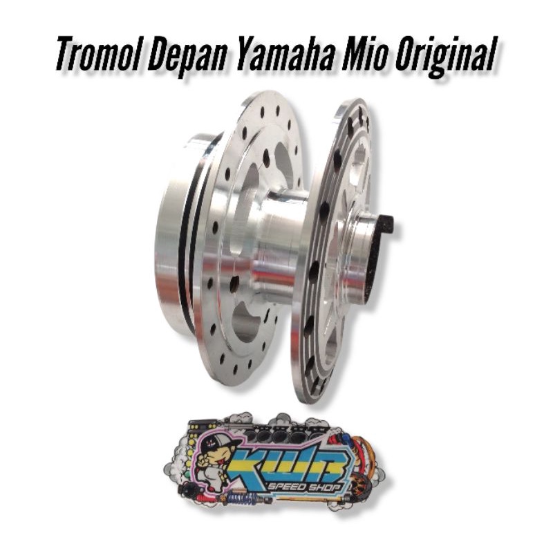 TROMOL ORIGINAL YAMAHA MIO SET DEPAN BELAKANG COAK BUBUT CUSTOM MILING PNP MIO/SOUL/MIO J/FINO/NOUVO 1 SET DEPAN BELAKANG