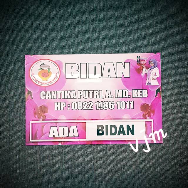 

Acrylic Papan BIDAN/DOKTER (20x30cm)