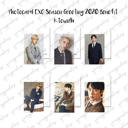 [READY / SET] SET 2020 SEASON GREETING KTOWN4U BENEFIT EXCK PHOTOCARD FAN MADE UNOFFICIAL YANGPASHOP