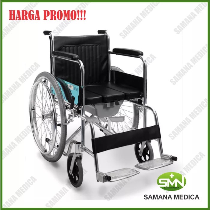 Jual Kursi Roda Dengan Toilet In Sella Ky Bab Wheel Chair Commode Praktis Promo Bisa