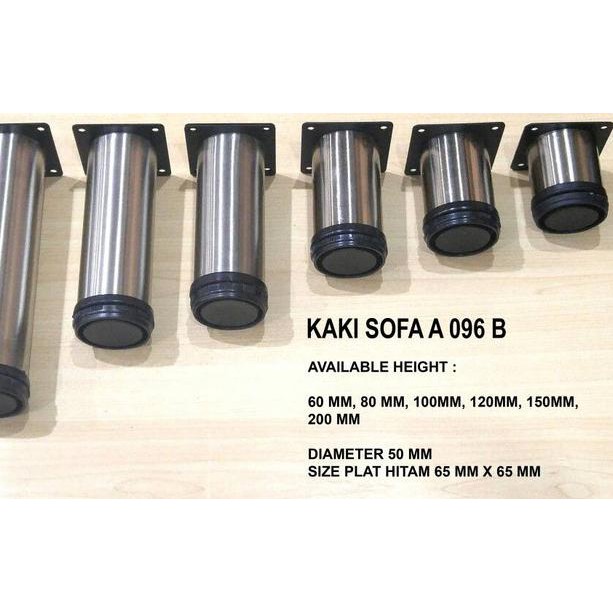 ۞ Kaki Sofa 15 Cm Bulat Stainless steel ✲