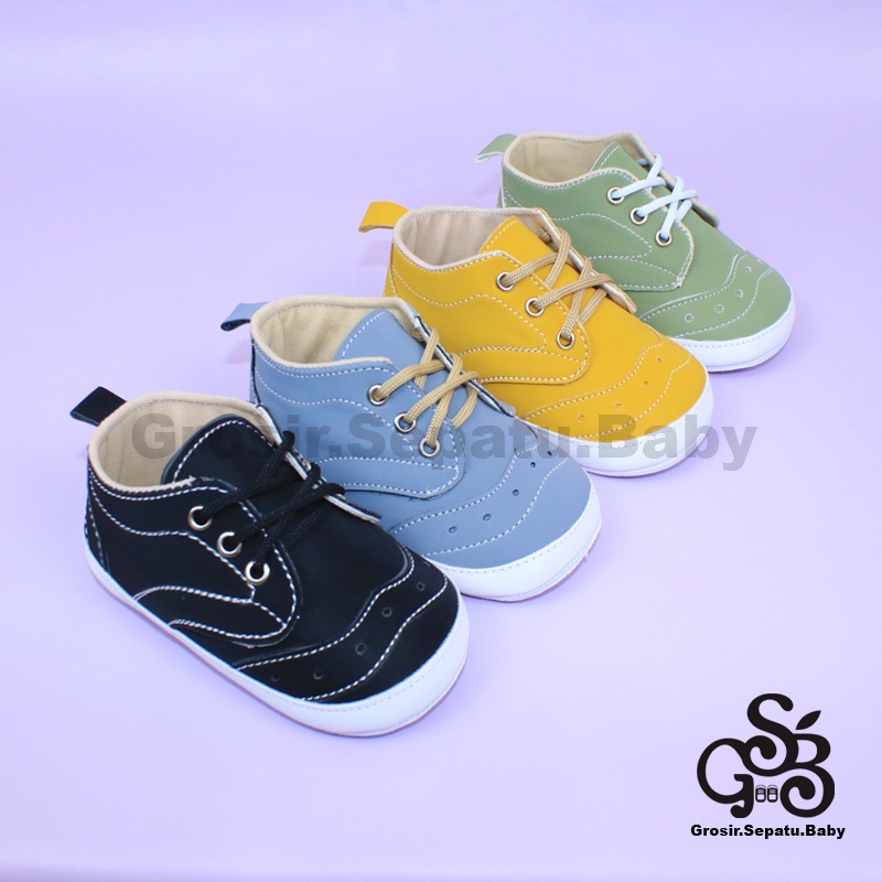 prewalker sepatu bayi laki laki perempuan umur 2 - 12 bulan model casual BRAGA polos ringan &amp; fleksibel