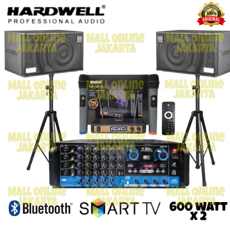 Paket karaoke Hardwell 10 inch bluetooth original paketan sound system