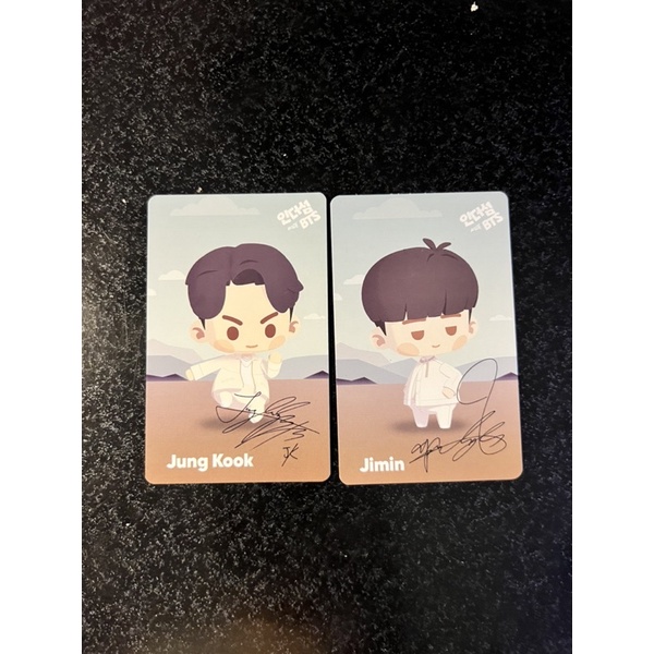 YES CARD JIMIN TAEHYUNG LIL WISHES BTS, POB PROOF IN THE SEOM JIMIN TAEHYUNG