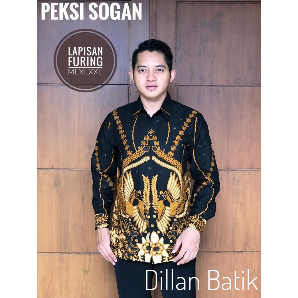 PEKSI SOGAN DILLAN KEMEJA BAJU BATIK PRIA SOLO LENGAN PANJANG PENDEK LAPIS FURING ATASAN BATIK PREMIUM MODERN KATUN HALUS JANUR ATMAJA JAYA YUDA KAWUNG AGENG KAWUNG GURDO KAWUNG KUKILO KERIS PUSOKO KUKILO KEMBAR KURUSETRA MAHKOTA BIRU NAGA PUSPA NAKULA