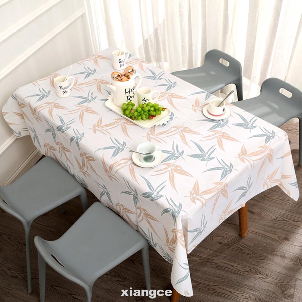 Non Slip Waterproof Dustproof Printed Home Decor Rectangular Dining Room Oil Proof Table Cloth Shopee Indonesia