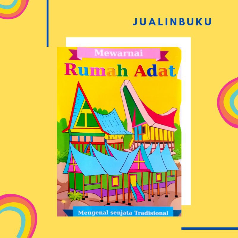 Buku Mewarnai Rumah Adat - Daffa Media