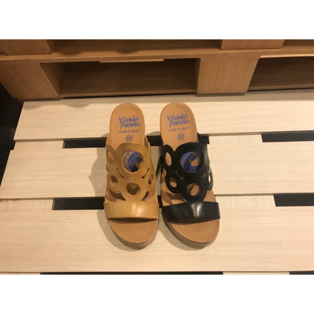 Sendal wedges wanda panda wanita original