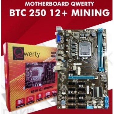Qwerty B250 12 + Btc Socket 1151 Motherboard For Mining