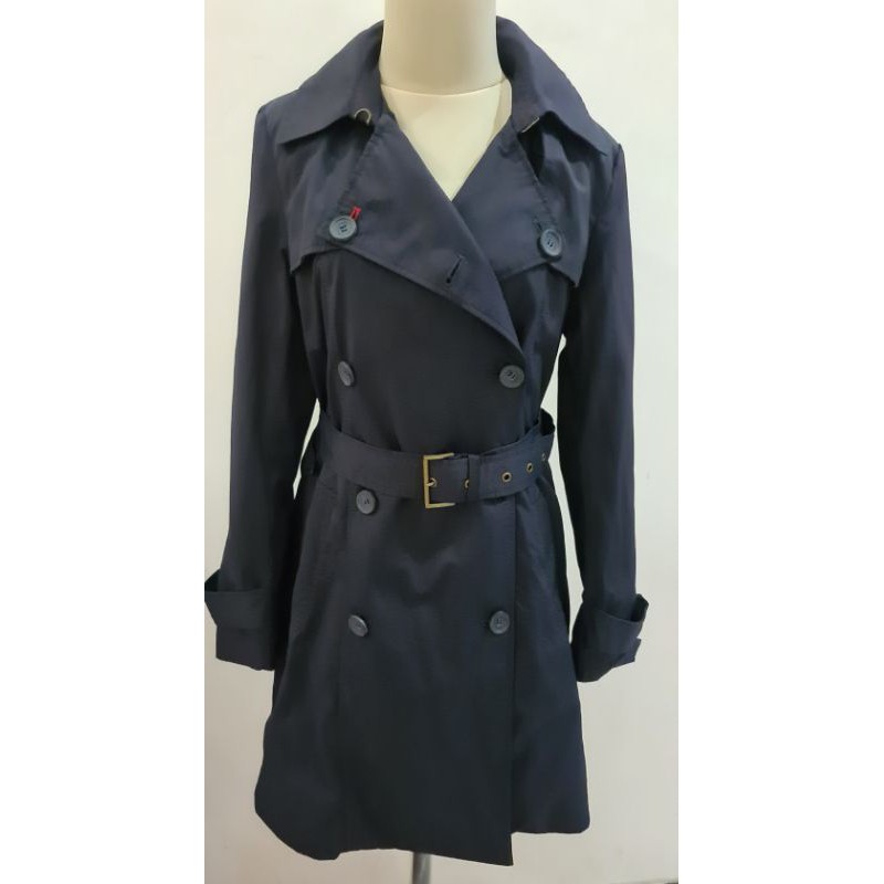 Coat Tommy Hilfiger navy, sudah cuci