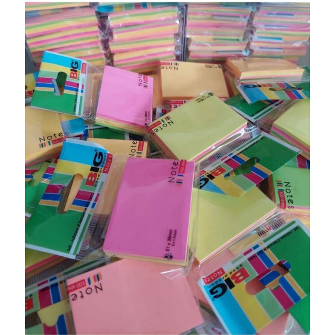 

Post it / Memo Stik / Sticky Note BIG ESELON 51x38mm isi 100 Lembar