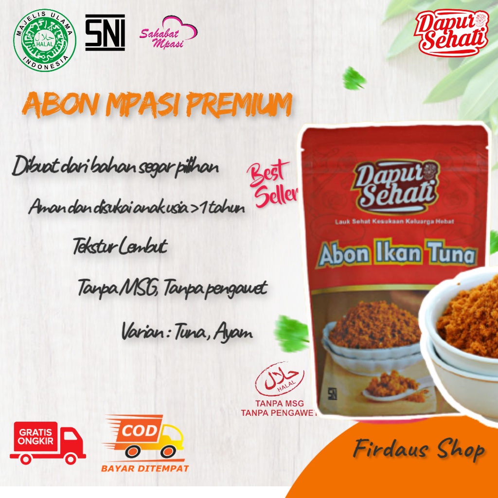 

ABON IKAN ABON IKAN TUNA ABON MPASI DAPUR SEHATI