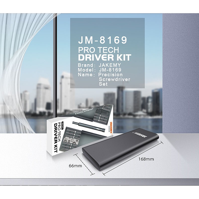 Jakemy JM-8169 S2 49 in 1 Obeng Set Magnet For Handphone Kamera Xiaomi Aluminium Alloy