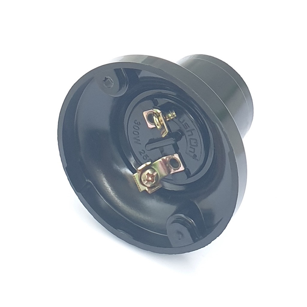 Push On FPP6708B HITAM Fiting Plafon Tinggi Bulat HITAM / Fiting Rumah Lampu