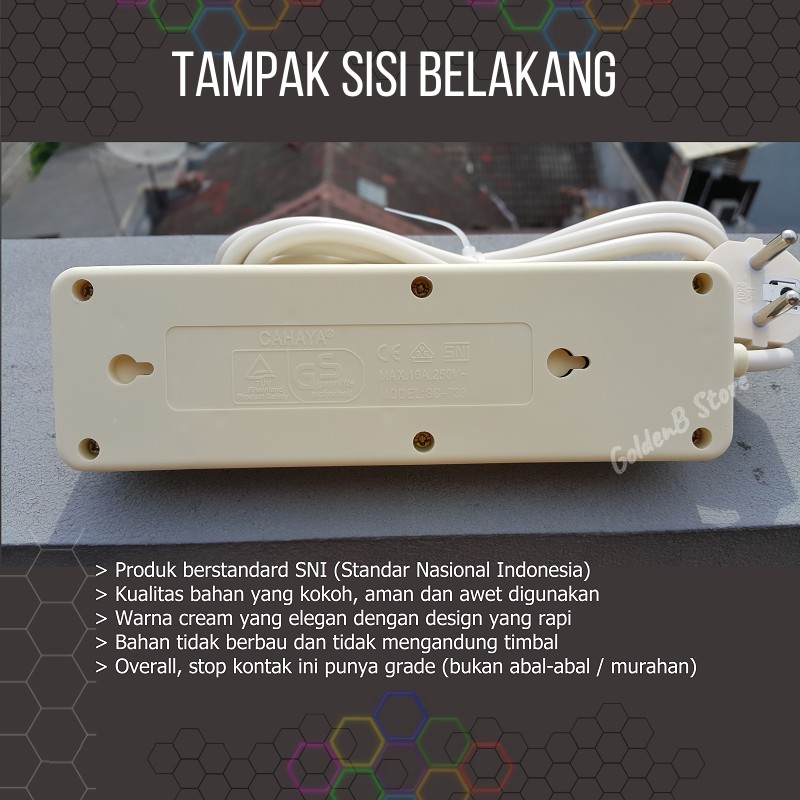 Dimmer SCR 2000w + (FUSE) Pengatur Kecepatan Gerinda Stop Kontak 2 lubang 5m