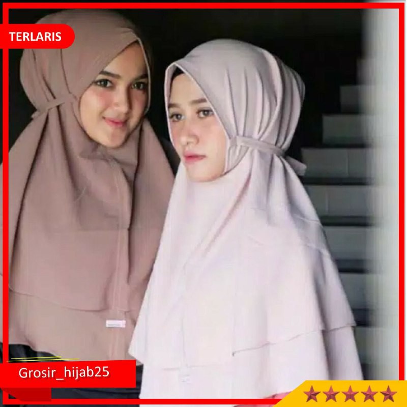 PROMO!!! Jilbab Instan Siria Series 1Slup Crepe High Quality Antem tammia Rempel Depan Praktis kerja