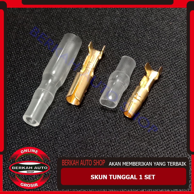 Skun tunggal per 1 set karet + skun