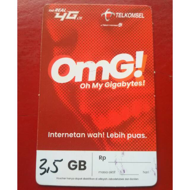 Voucher Data Telkomsel OMG 3.5 GB