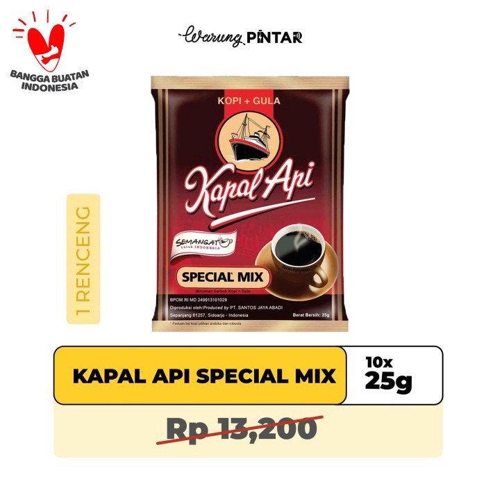 

Free Ongkir Kapal Api Special Mix Sachet 25 gr Terlaris