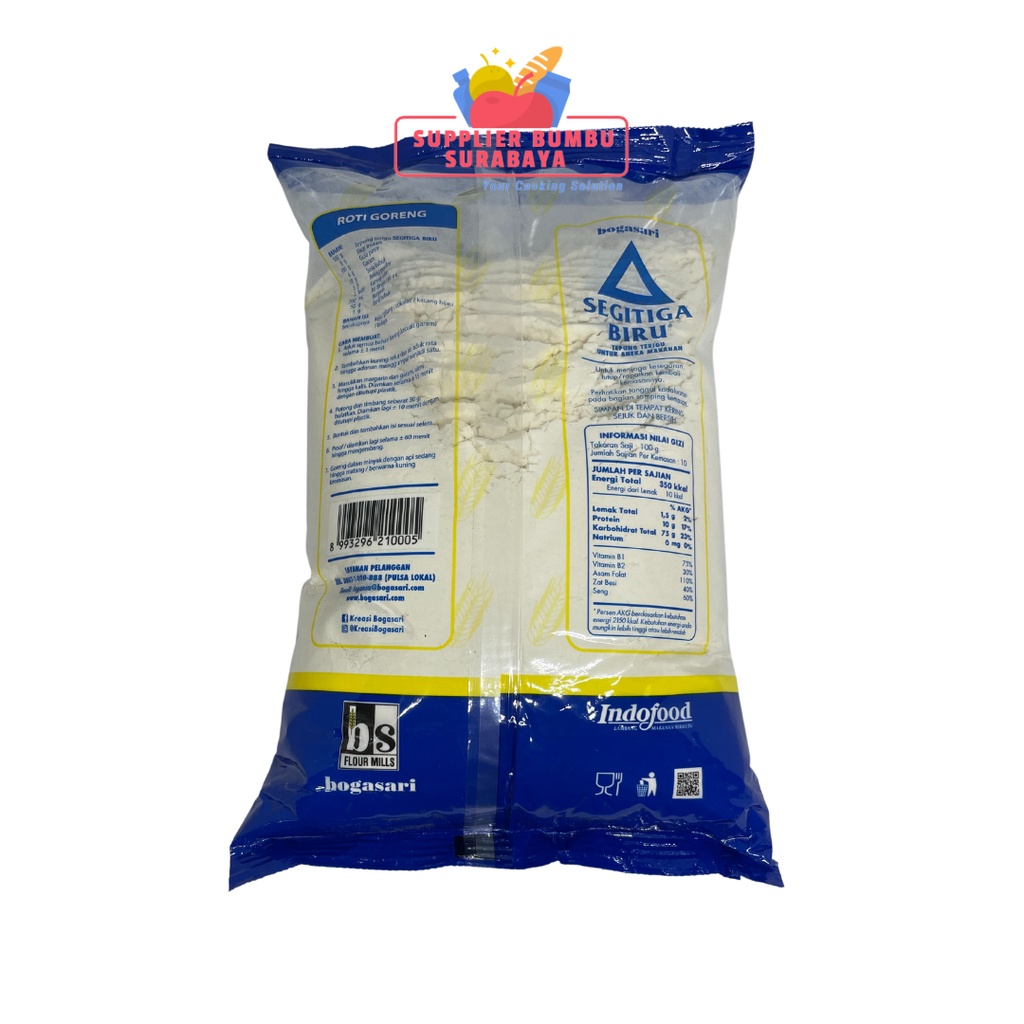 Tepung Terigu Segitiga Biru Bogasari 1kg