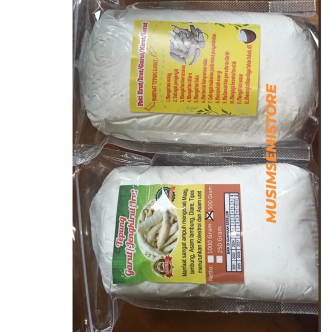 

TEPUNG GARUT / PATI ASLI 100% DARI PETANI (TANPA CAMPURAN BAHAN APAPUN) - 500GR