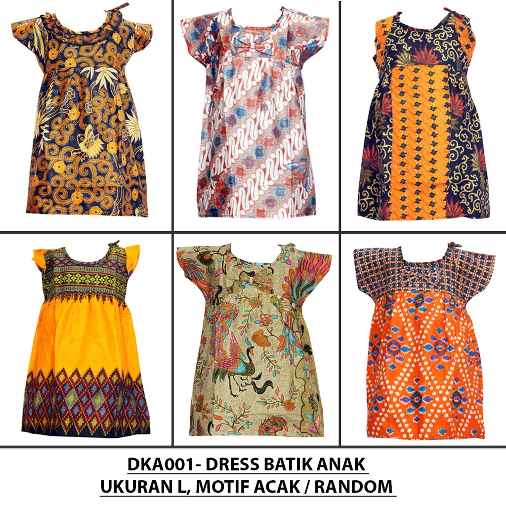 Dress Batik Anak, Baju Tidur Anak, Untuk Usia 6 Bulan - 2 Tahun. Alhadi Kids