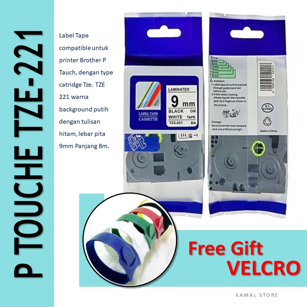 

PITA LABEL PRINTER BROTHER P-TOUCH TZE 221COMPATIBLE
