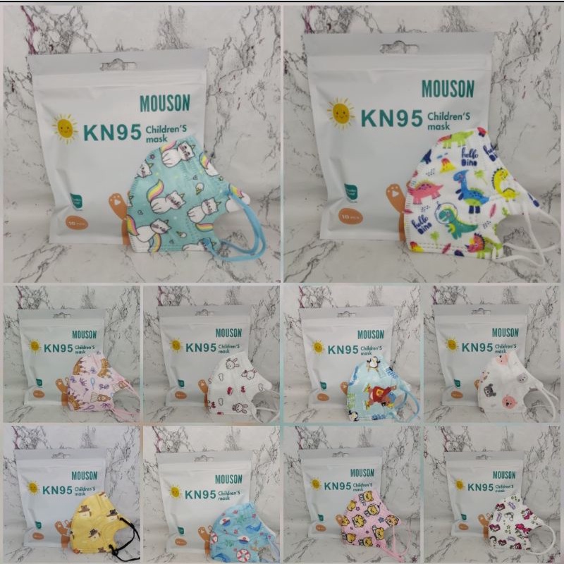 MASKER KN95 ANAK 5PLY ISI 10 LEMBAR