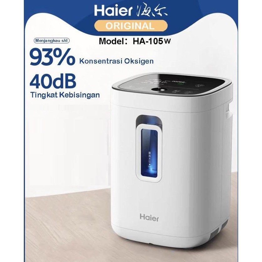 AKN88 - HAIER HA105W Upgrade Version - Mesin Penghasil Oksigen Murni Nebulizer