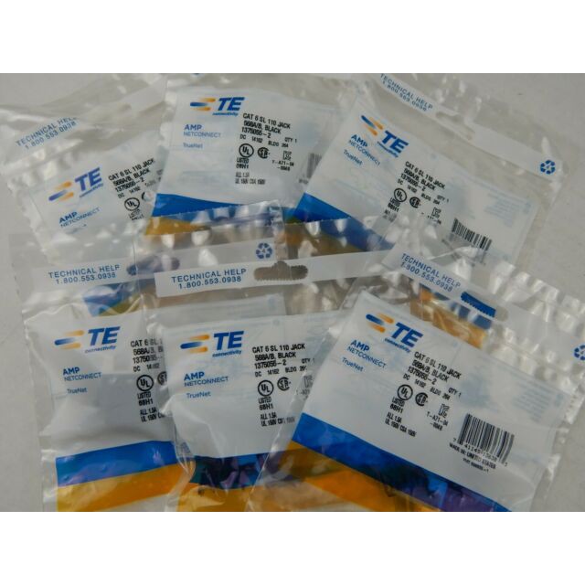 CONNECTOR RJ 45 AMP KONEKTOR RJ45 BIASA ISI 50 PCS