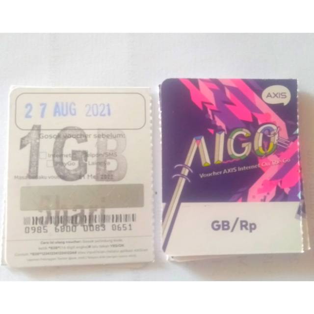 Voucher Axis 1 GB 5 Hari