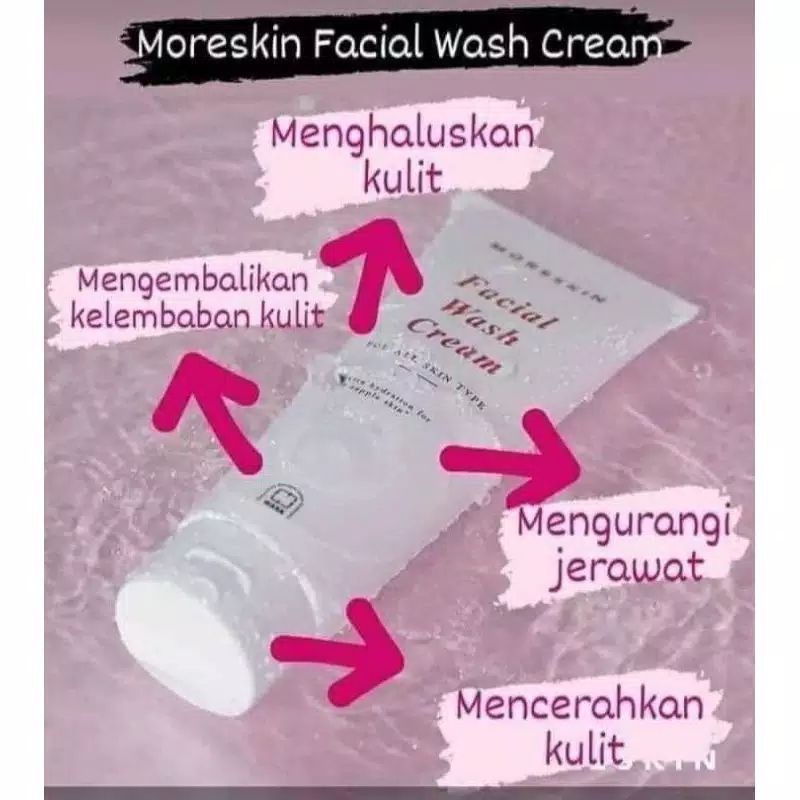 COD GRATIS Facial Wash Pembersih Pelembut Penghalus Muka Moreskin