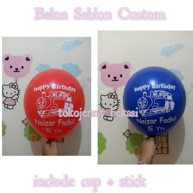 Balon Sablon Custom Cocok Untuk Pesta Ulang Tahun Unit Best Seller