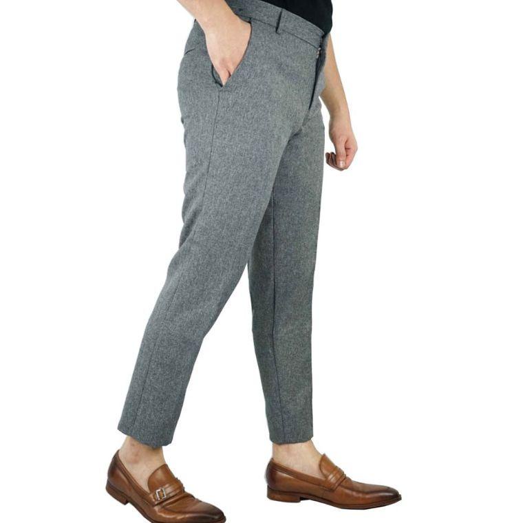 ABTEX Ankle Pants Light Grey | Celana Cingkrang Formal | Celana Cingkrang Formal Slimfit | Celana Ci