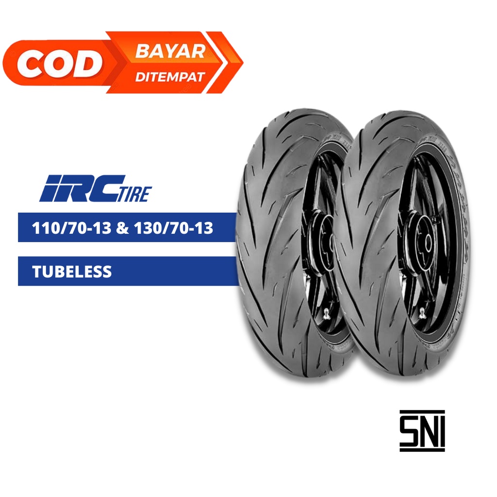 Sepasang IRC EXATO Ban Motor NMAX Ring 13 Uk 110/70-13 & 130/70-13 Tubeless NMAX/ADV - IRC EXATO NR 