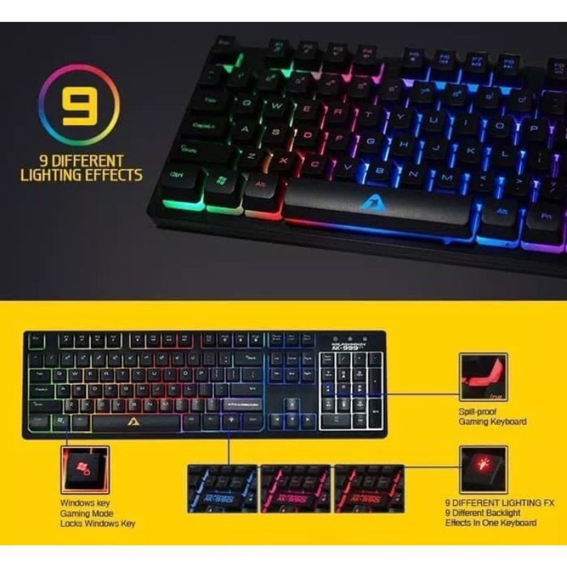 Armaggeddon AK-999 SFX - The ultimate Gaming Keyboard terbaik
