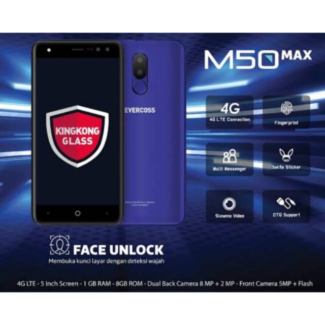 Hp Evercoss M50 Max Garansi Resmi Shopee Indonesia